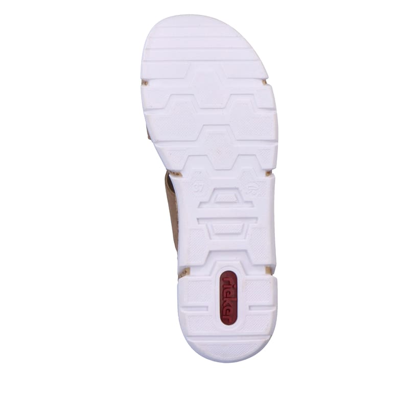 Rieker Artikelnummer V2392-62 Rieker Damen Pantoletten sandbeige Flash Sale