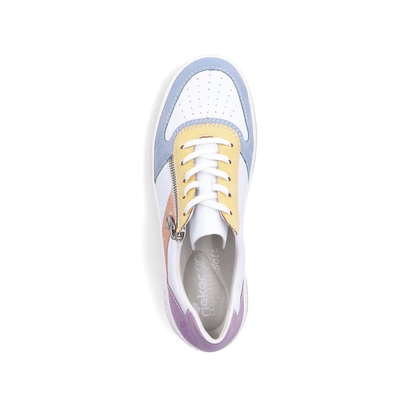 Rieker Artikelnummer M5520-91 Rieker Damen Sneaker Low weiss-bunt Outlet