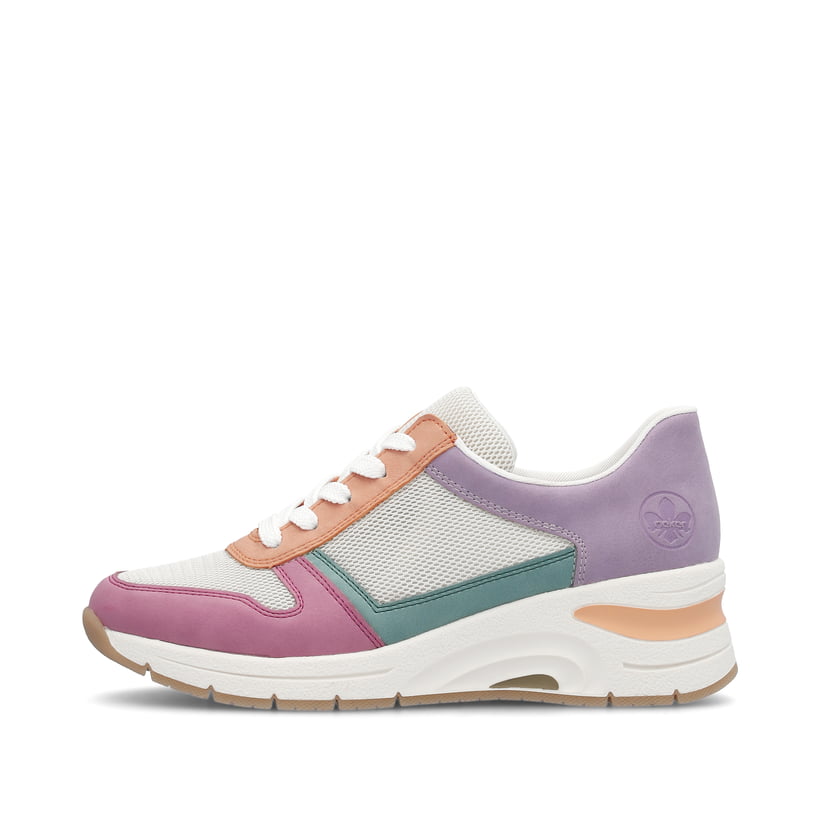 Rieker Artikelnummer N9303-90 Rieker Damen Sneaker Low beige-mehrfarbig