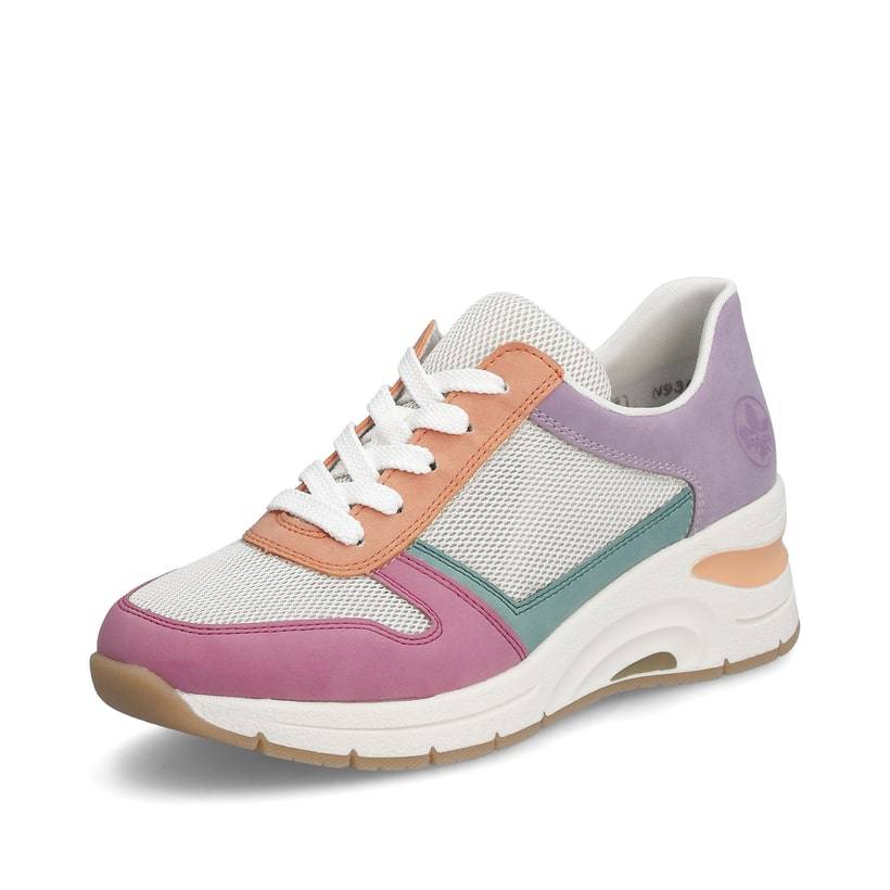 Rieker Artikelnummer N9303-90 Rieker Damen Sneaker Low beige-mehrfarbig Auslauf