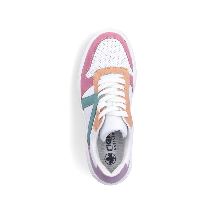 Rieker Artikelnummer M7814-90 Rieker Damen Sneaker Low eisweiss-mehrfarbig Angebote