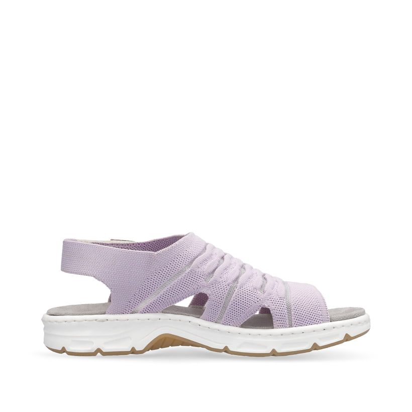 Rieker Artikelnummer V9862-30 Rieker Damen Riemchensandalen pastelllila Schlussverkauf