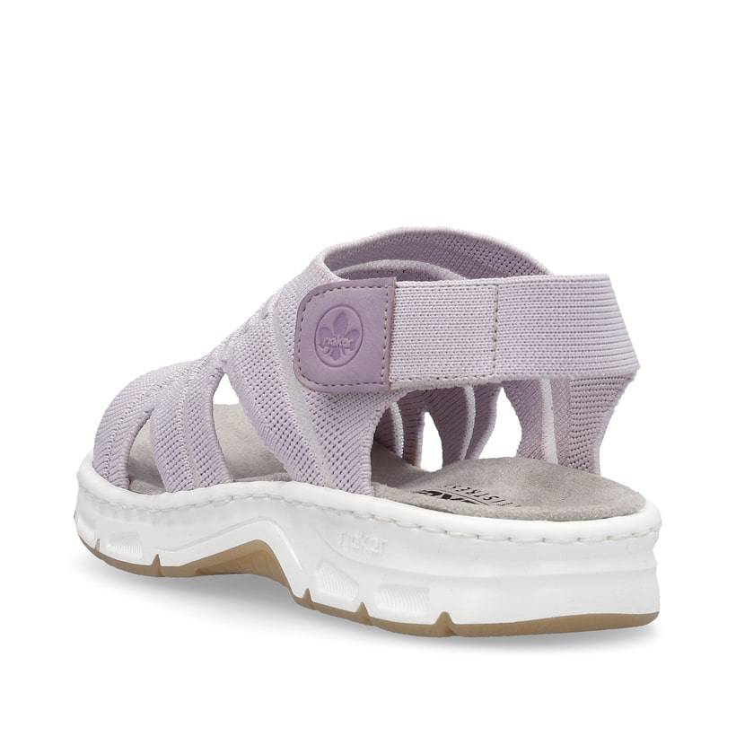 Rieker Artikelnummer V9862-30 Rieker Damen Riemchensandalen pastelllila Schlussverkauf