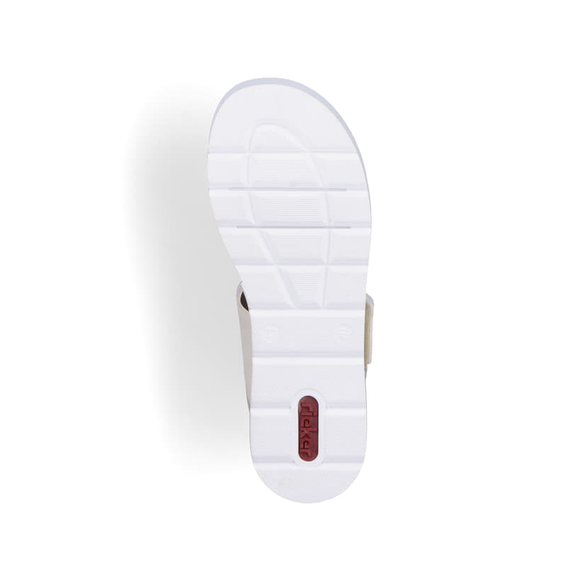 Rieker Artikelnummer V3950-61 Rieker Damen Keilsandaletten hellbeige Fabrikverkauf
