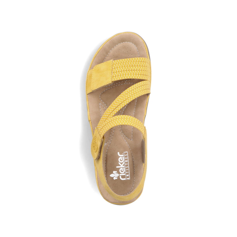 Rieker Artikelnummer 64870-68 Rieker Damen Riemchensandalen zitronengelb Meist gekauft