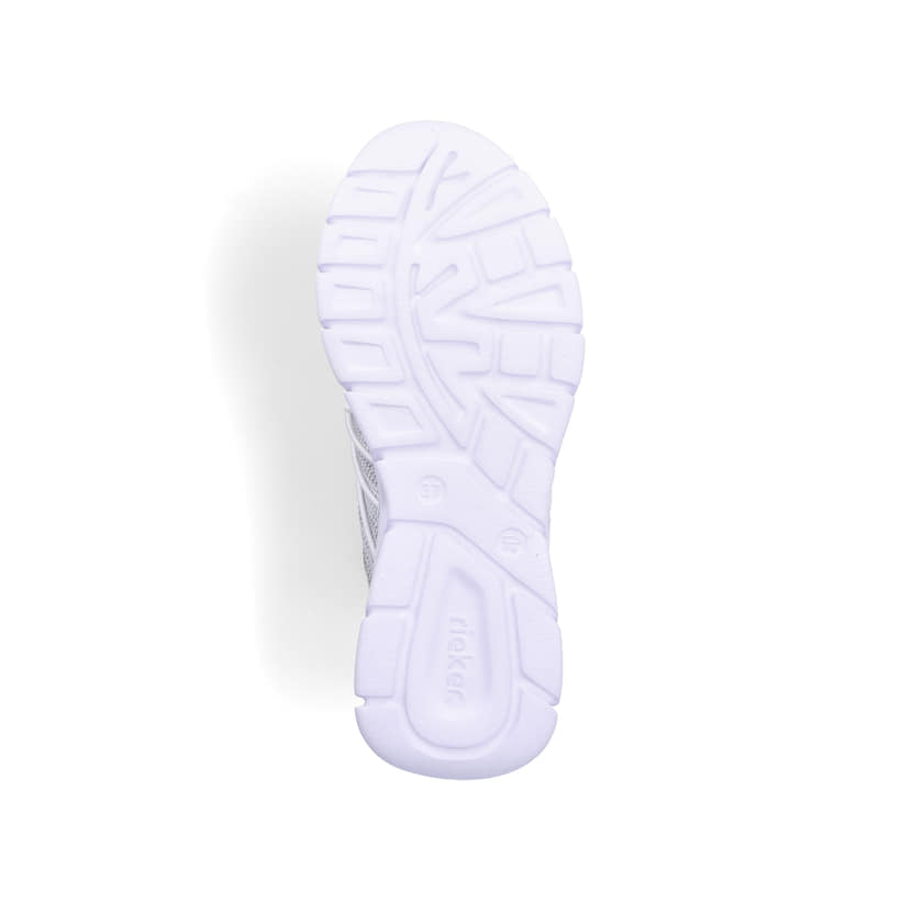 Rieker Artikelnummer 54071-80 Rieker Damen Slipper weiss-rauch Blitzverkäufe