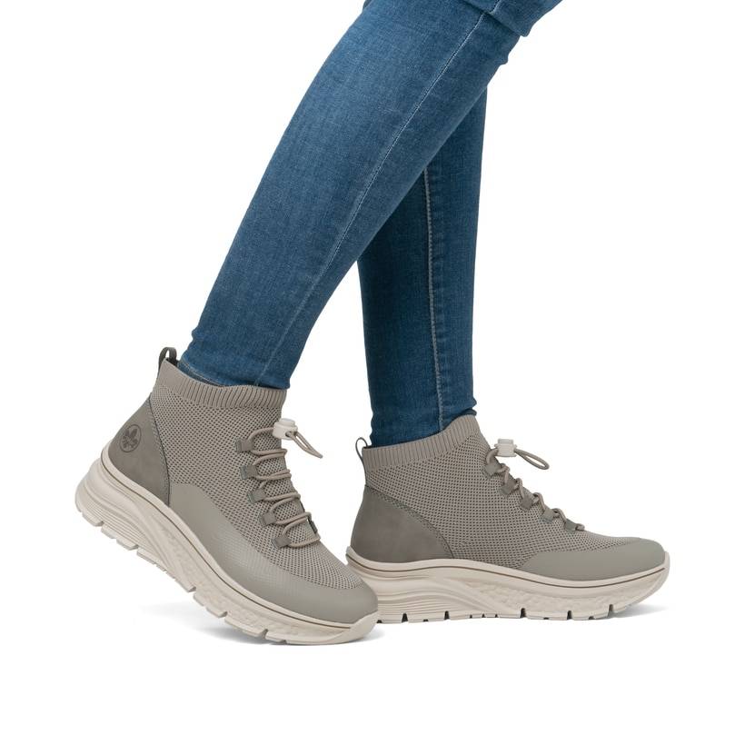 Rieker Artikelnummer 48059-64 Rieker Damen Slipper beigegrau Angebote