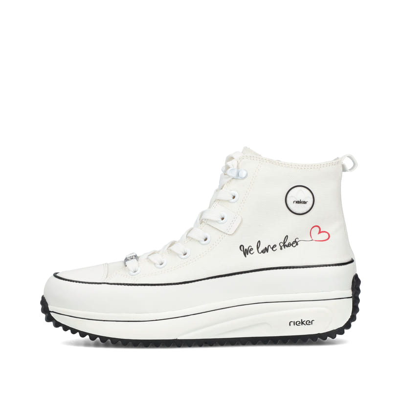Rieker Artikelnummer 90012-80 Rieker Damen Sneaker High eisweiss