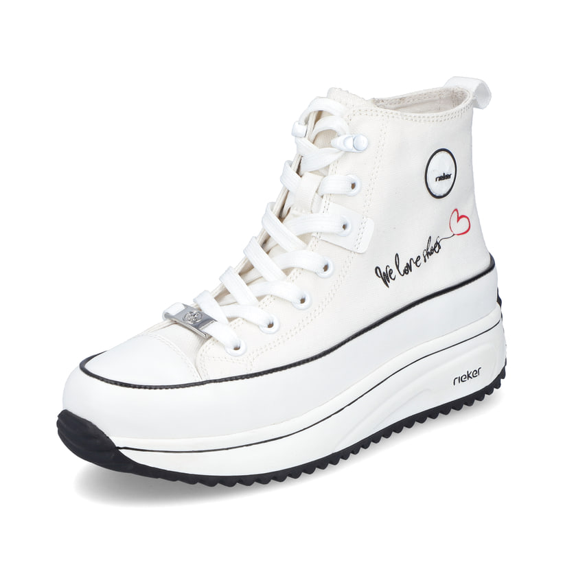 Rieker Artikelnummer 90012-80 Rieker Damen Sneaker High eisweiss Verkauf