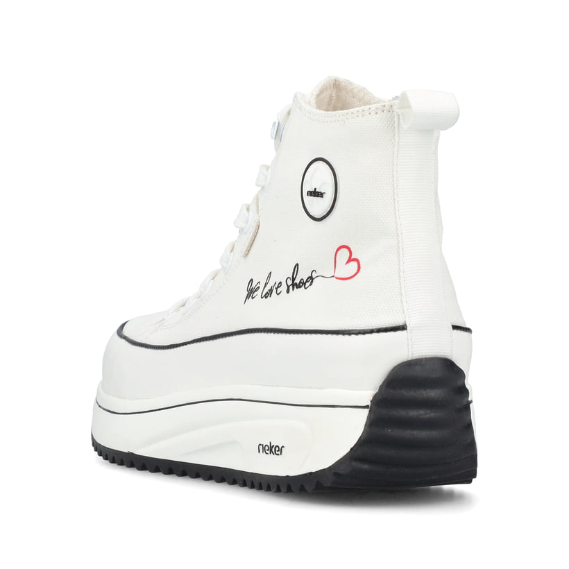 Rieker Artikelnummer 90012-80 Rieker Damen Sneaker High eisweiss Verkauf