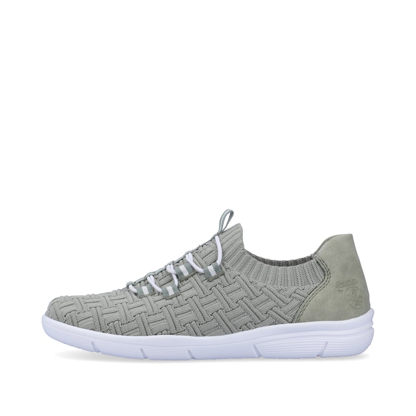 Rieker Artikelnummer L7463-52 Rieker Damen Slipper grüngrau