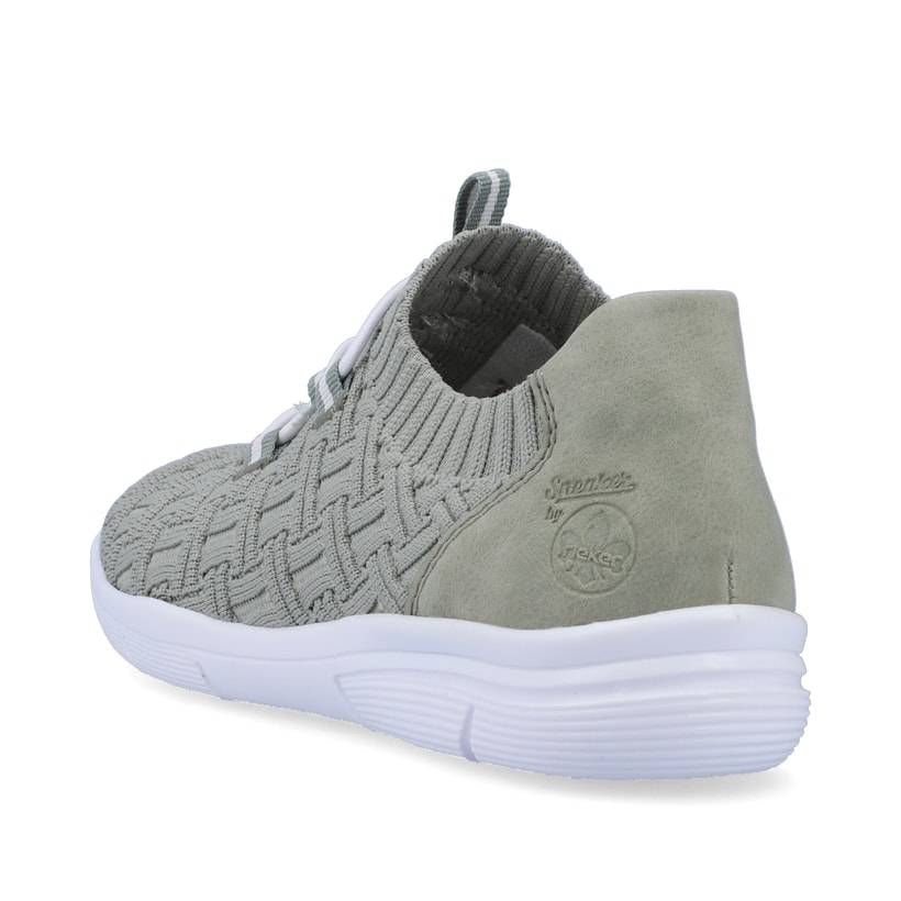 Rieker Artikelnummer L7463-52 Rieker Damen Slipper grüngrau im Angebot
