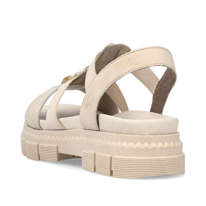 Rieker Artikelnummer V5350-60 Rieker Damen Riemchensandalen hellbeige Schlussverkauf