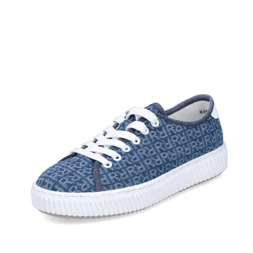 Rieker Artikelnummer M3926-14 Rieker Damen Sneaker Low schieferblau Günstiger Verkauf