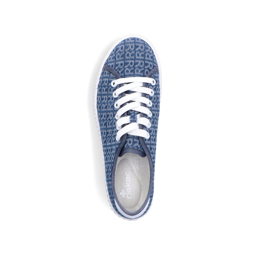 Rieker Artikelnummer M3926-14 Rieker Damen Sneaker Low schieferblau Günstiger Verkauf