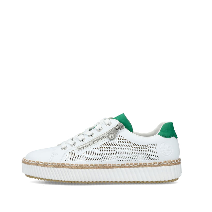 Rieker Artikelnummer M2945-80 Rieker Damen Sneaker Low eisweiss
