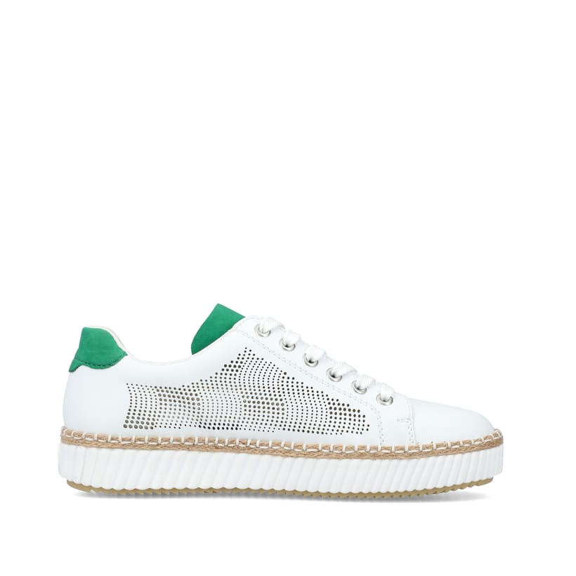 Rieker Artikelnummer M2945-80 Rieker Damen Sneaker Low eisweiss Fabrikverkauf