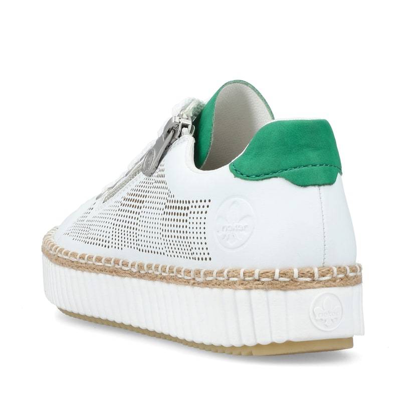 Rieker Artikelnummer M2945-80 Rieker Damen Sneaker Low eisweiss Fabrikverkauf