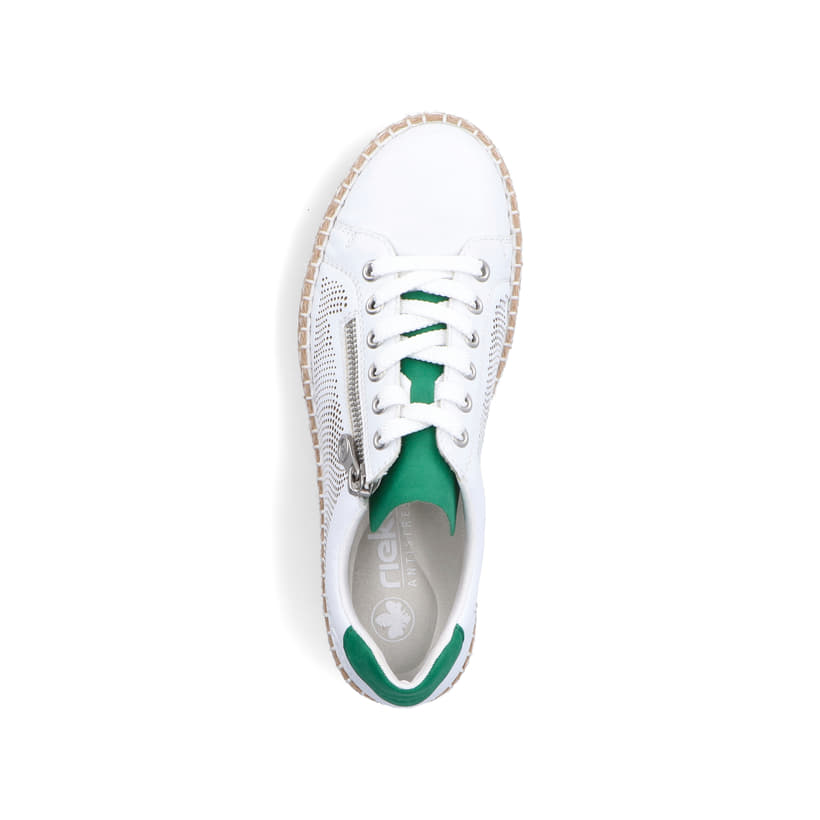 Rieker Artikelnummer M2945-80 Rieker Damen Sneaker Low eisweiss Fabrikverkauf
