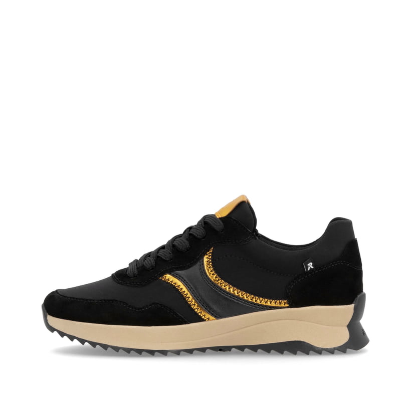 Rieker Artikelnummer W1302-00 Rieker Damen Sneaker Low asphaltschwarz