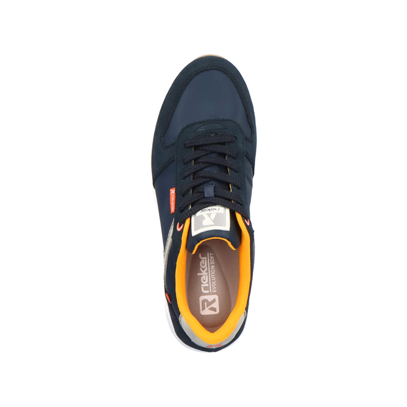 Rieker Artikelnummer 07002-14 Rieker Herren Sneaker Low navy-blue steel-grey Online