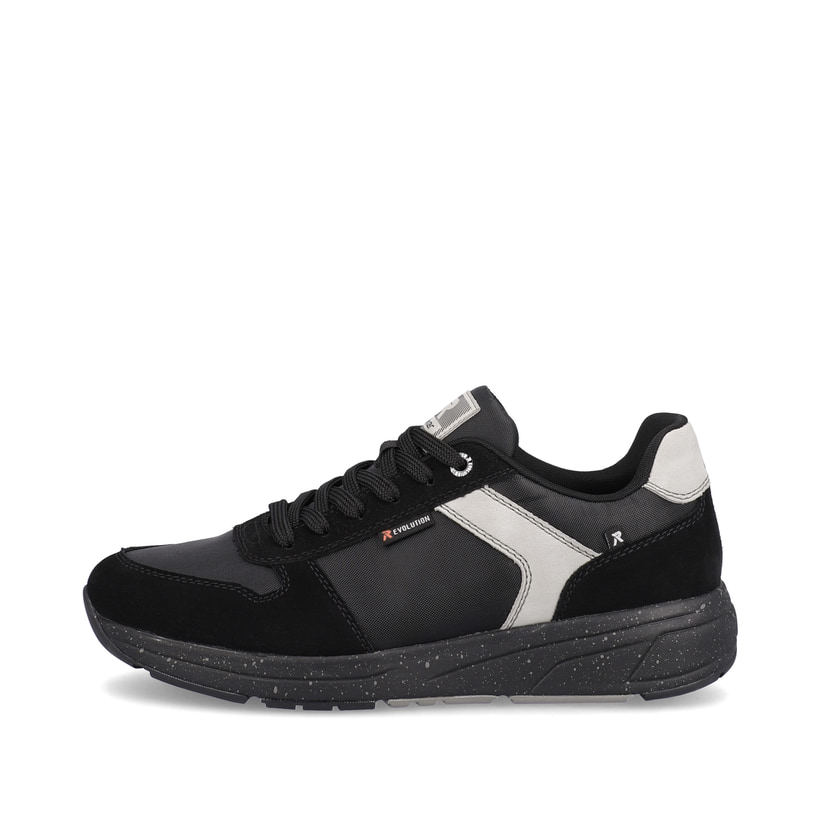 Rieker Artikelnummer 07002-00 Rieker Herren Sneaker Low carbon-black silver-grey