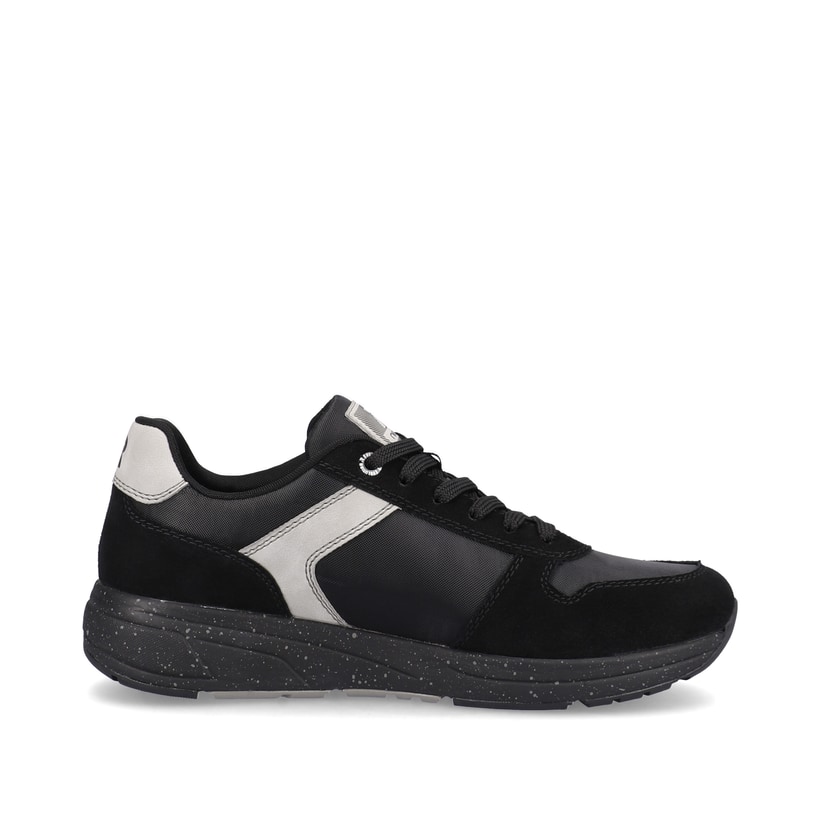 Rieker Artikelnummer 07002-00 Rieker Herren Sneaker Low carbon-black silver-grey Auslauf