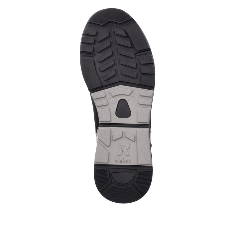 Rieker Artikelnummer 07002-00 Rieker Herren Sneaker Low carbon-black silver-grey Auslauf