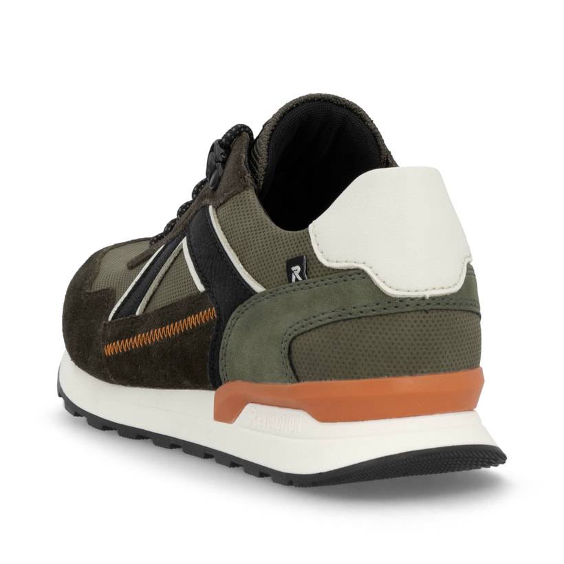 Rieker Artikelnummer U0310-54 Rieker Herren Sneaker Low grünbraun-schwarz Verkauf