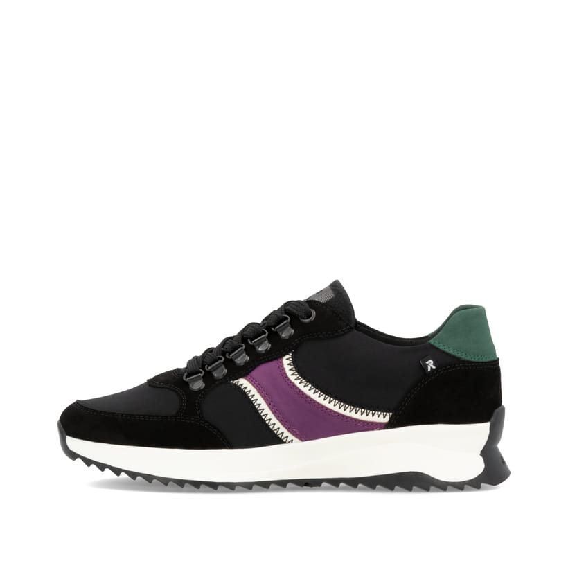 Rieker Artikelnummer W1305-00 Rieker Damen Sneaker Low asphaltschwarz