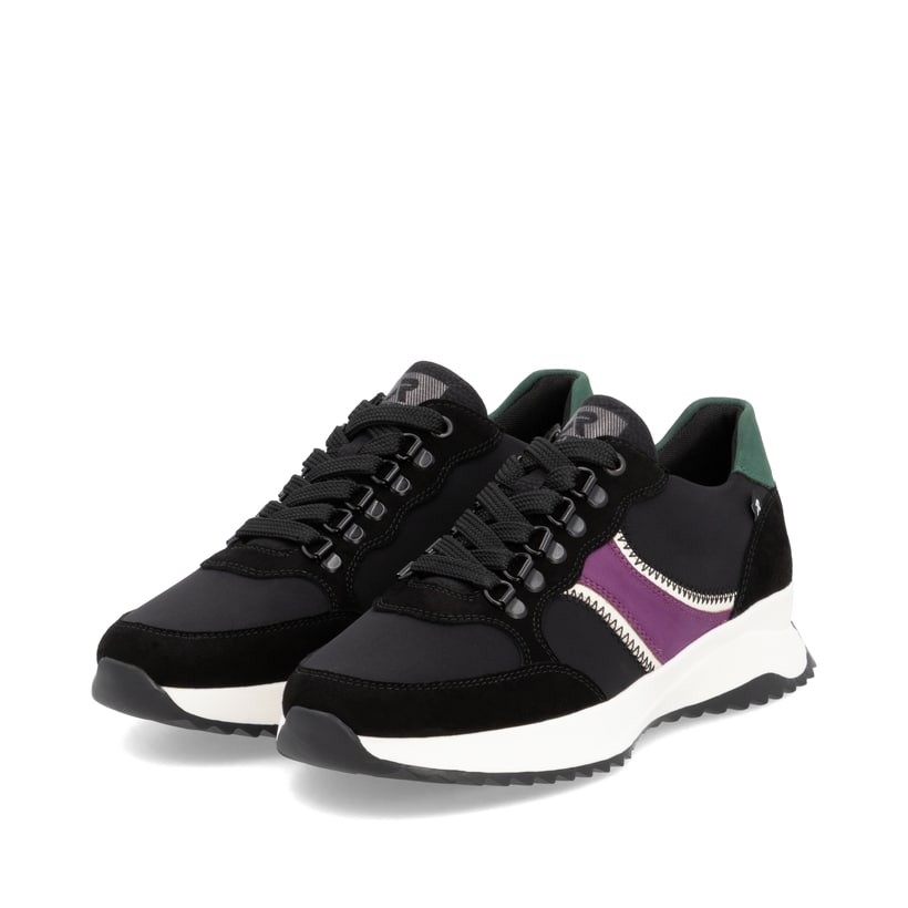 Rieker Artikelnummer W1305-00 Rieker Damen Sneaker Low asphaltschwarz Angebote