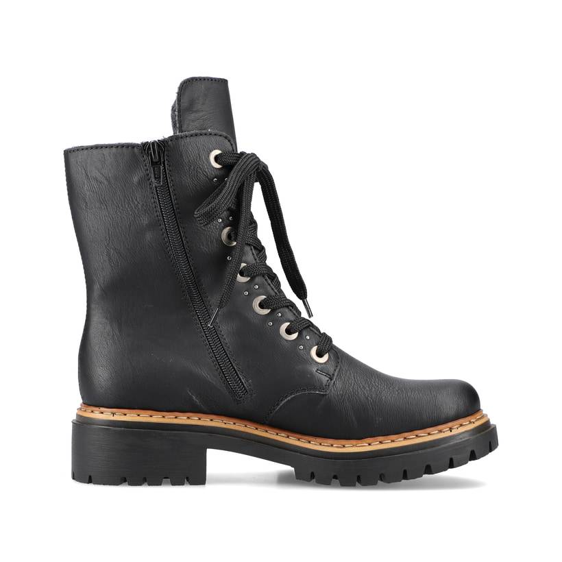 Rieker Artikelnummer 72612-00 Rieker Damen Biker Boots graphitschwarz Günstiger Verkauf