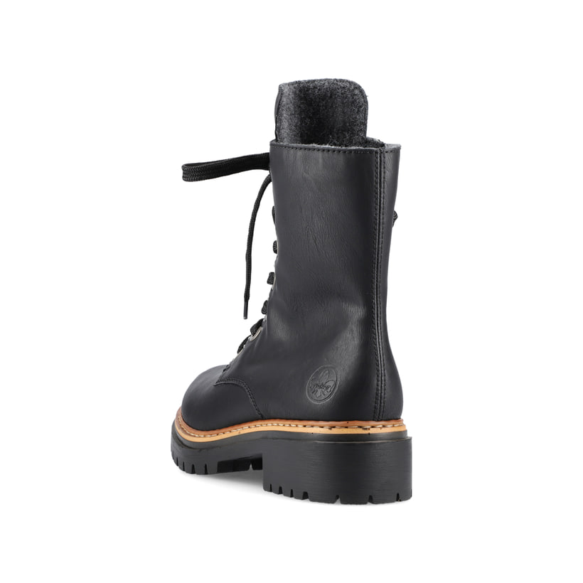 Rieker Artikelnummer 72612-00 Rieker Damen Biker Boots graphitschwarz Günstiger Verkauf