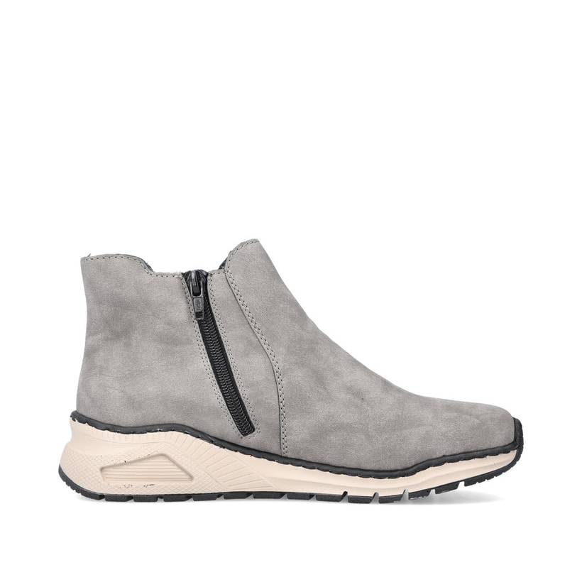 Rieker Artikelnummer M4944-40 Rieker Damen Chelsea Boots silbergrau Fabrikverkauf