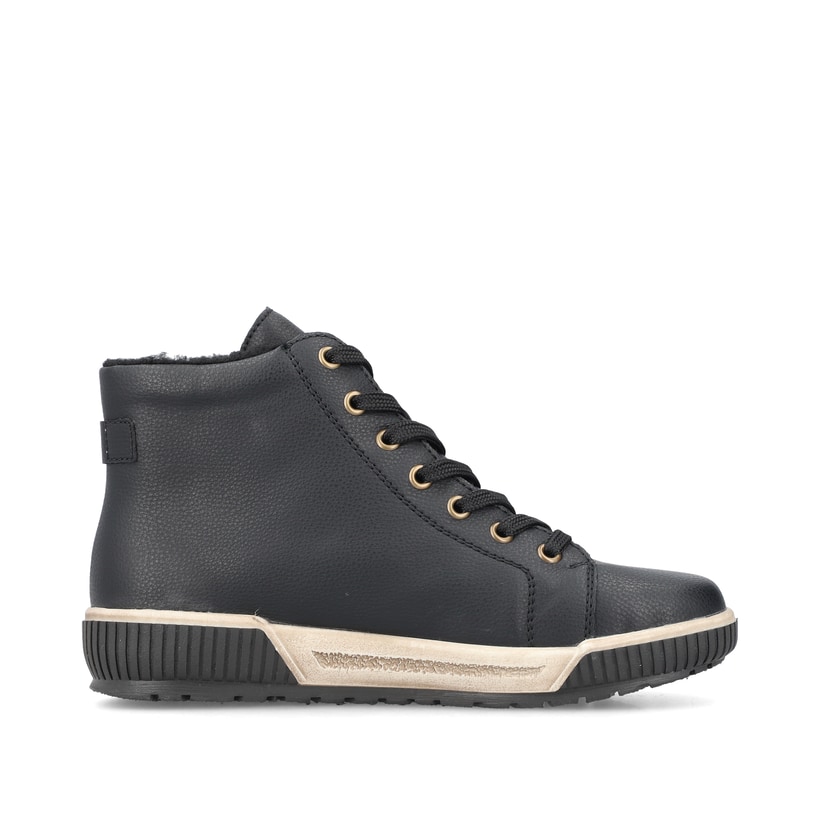 Rieker Artikelnummer N0708-00 Rieker Damen Schnürstiefel asphaltschwarz Verkauf