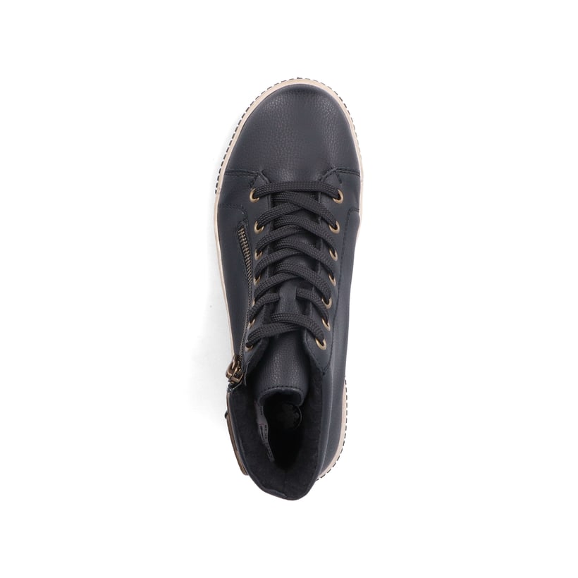 Rieker Artikelnummer N0708-00 Rieker Damen Schnürstiefel asphaltschwarz Verkauf