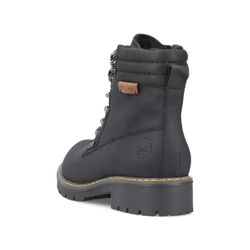 Rieker Artikelnummer Y9125-00 Rieker Damen Schnürstiefel asphaltschwarz Meist gekauft