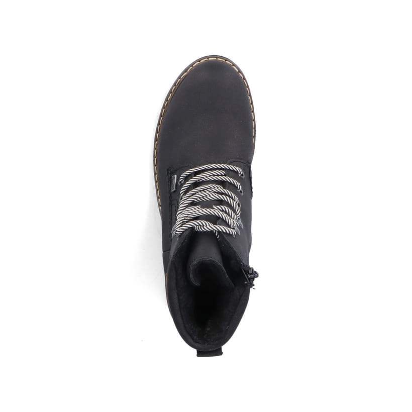 Rieker Artikelnummer Y9125-00 Rieker Damen Schnürstiefel asphaltschwarz Meist gekauft