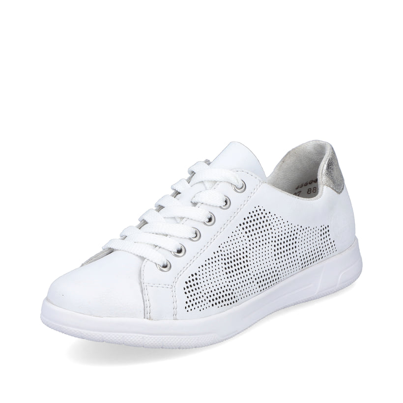 Rieker Artikelnummer 45606-80 Rieker Damen Sneaker Low reinweiss Outlet
