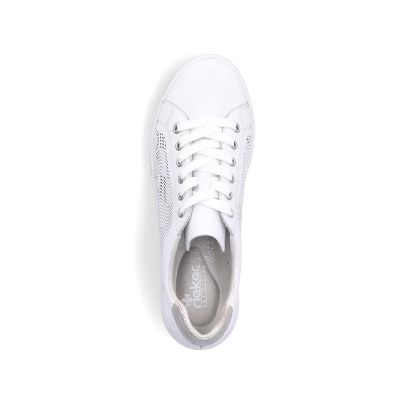 Rieker Artikelnummer 45606-80 Rieker Damen Sneaker Low reinweiss Outlet