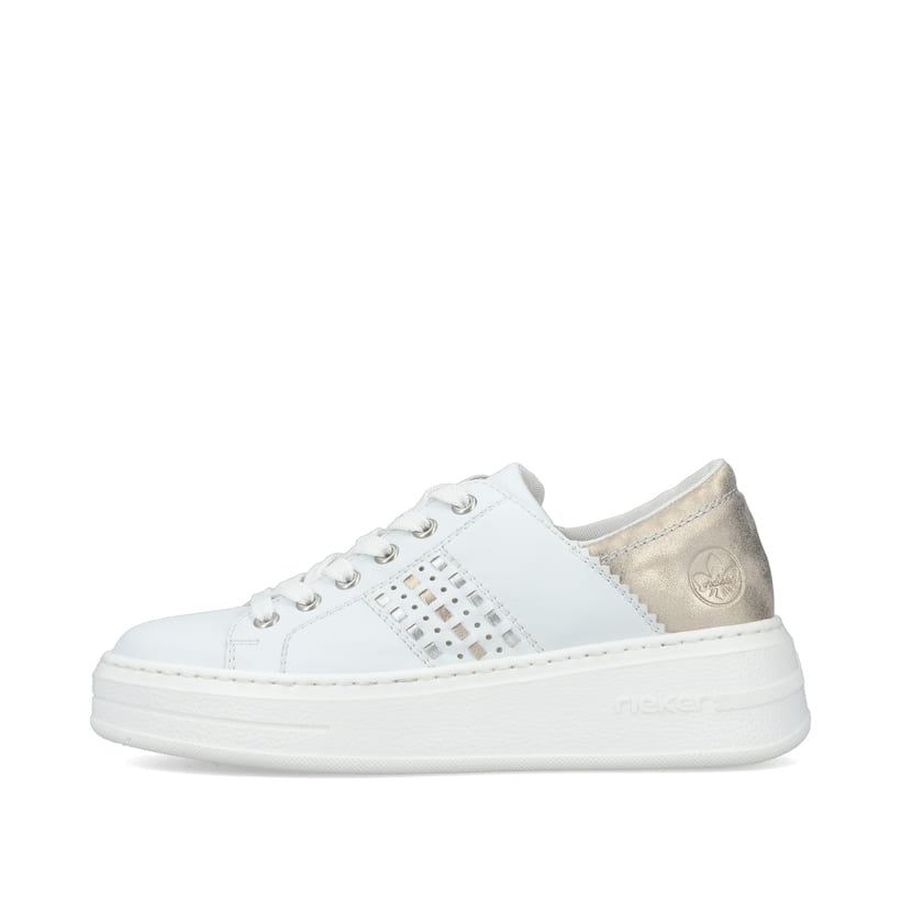 Rieker Artikelnummer N5440-80 Rieker Damen Sneaker Low brilliantweiss
