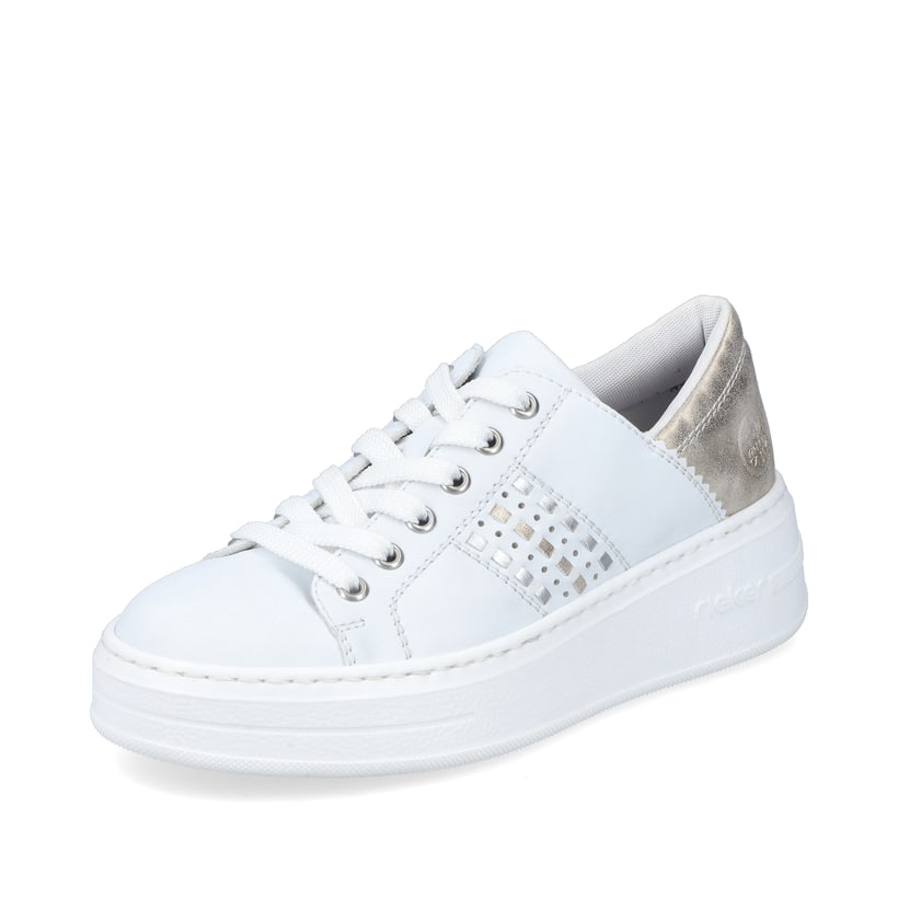 Rieker Artikelnummer N5440-80 Rieker Damen Sneaker Low brilliantweiss Auslauf