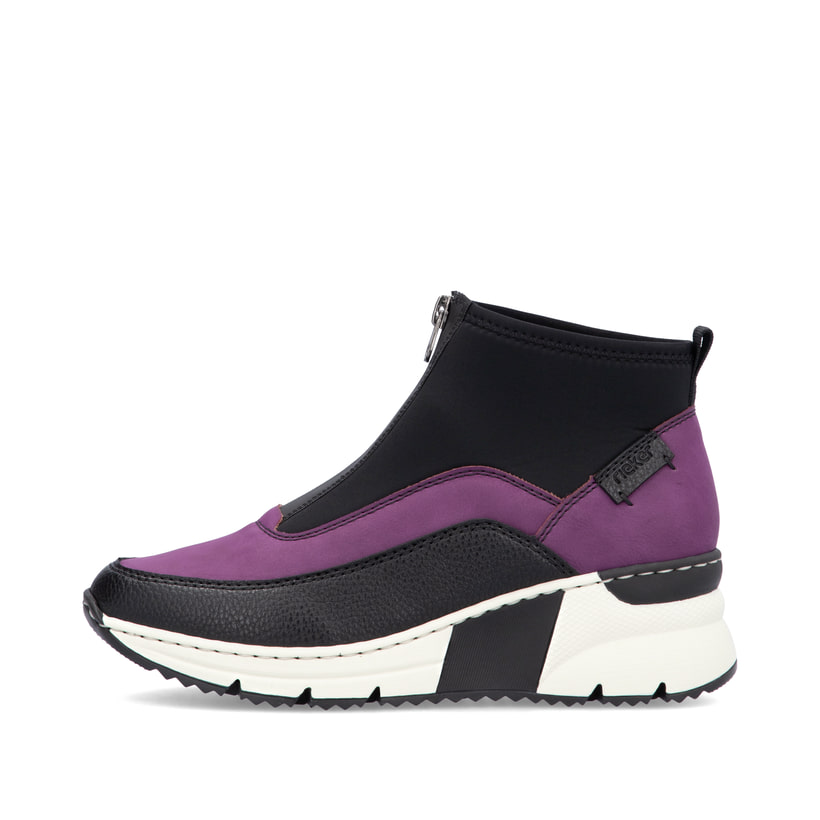 Rieker Artikelnummer N6352-30 Rieker Damen Sneaker High schwarz-lila
