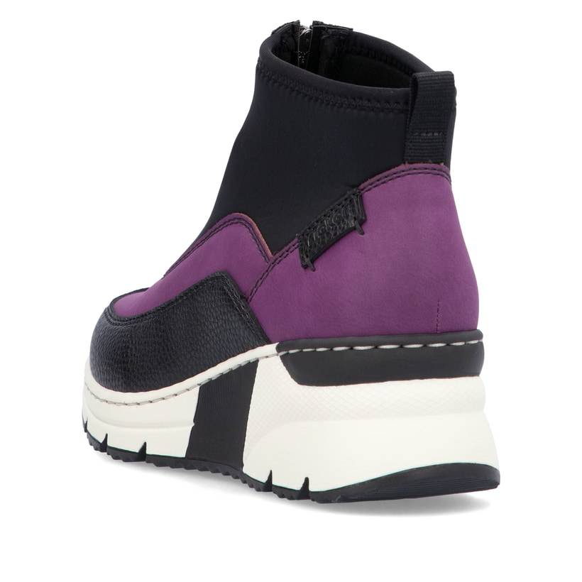 Rieker Artikelnummer N6352-30 Rieker Damen Sneaker High schwarz-lila Hotsell