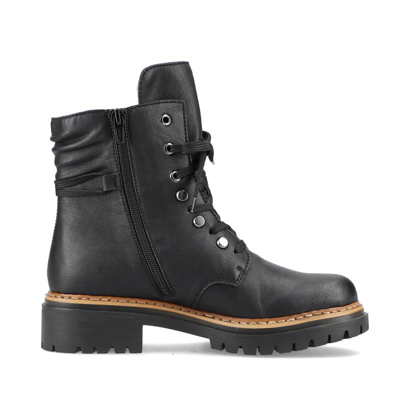Rieker Artikelnummer 72621-00 Rieker Damen Biker Boots tiefschwarz Fabrikverkauf