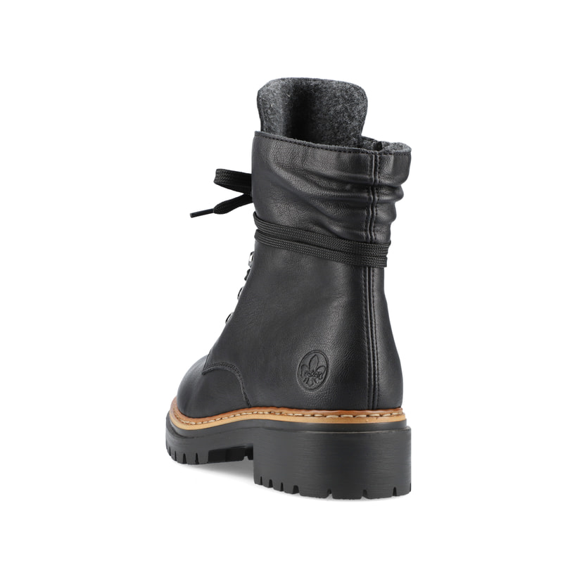 Rieker Artikelnummer 72621-00 Rieker Damen Biker Boots tiefschwarz Fabrikverkauf
