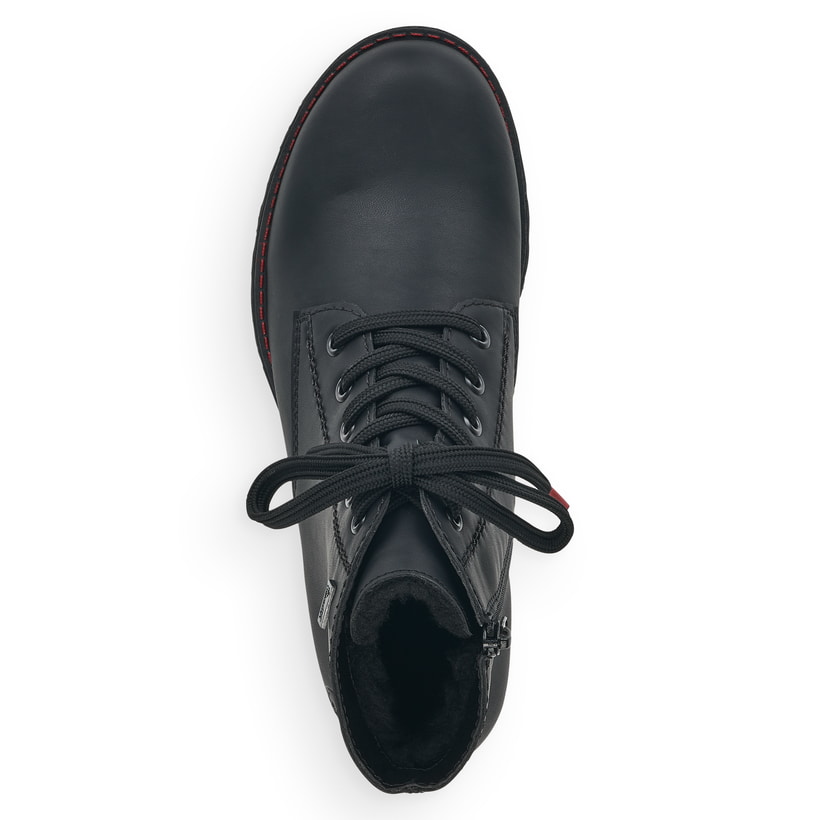 Rieker Artikelnummer 785M1-00 Rieker Damen Schnürstiefel mattschwarz Auslauf