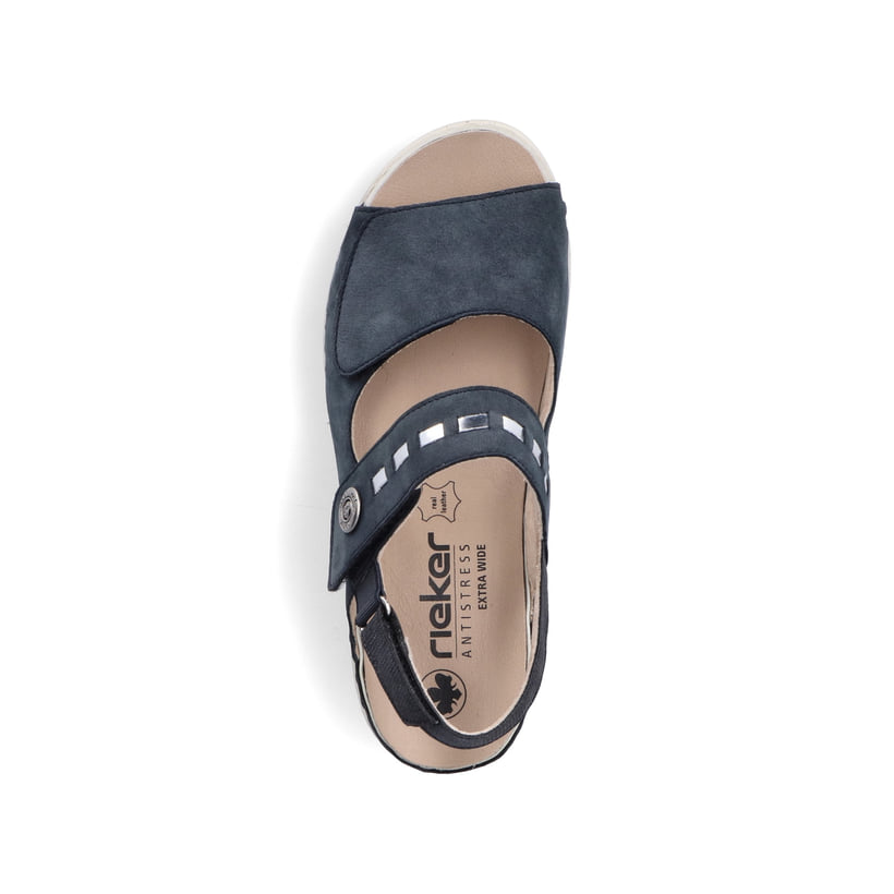 Rieker Artikelnummer V7473-14 Rieker Damen Riemchensandalen stahlblau Verkauf