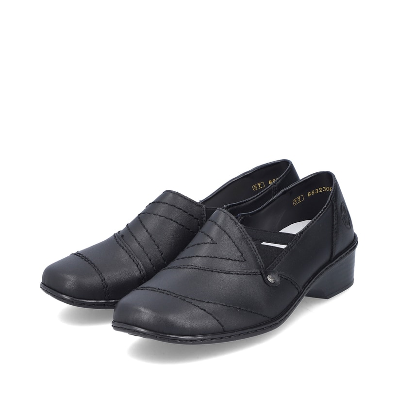 Rieker Artikelnummer 48260-01 Rieker Damen Slipper nachtschwarz