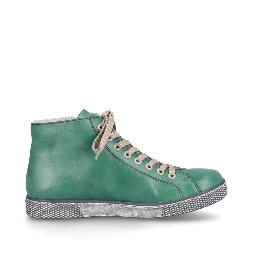 Rieker Artikelnummer Z1221-53 Rieker Damen Schnürschuhe smaragdgrün Outlet